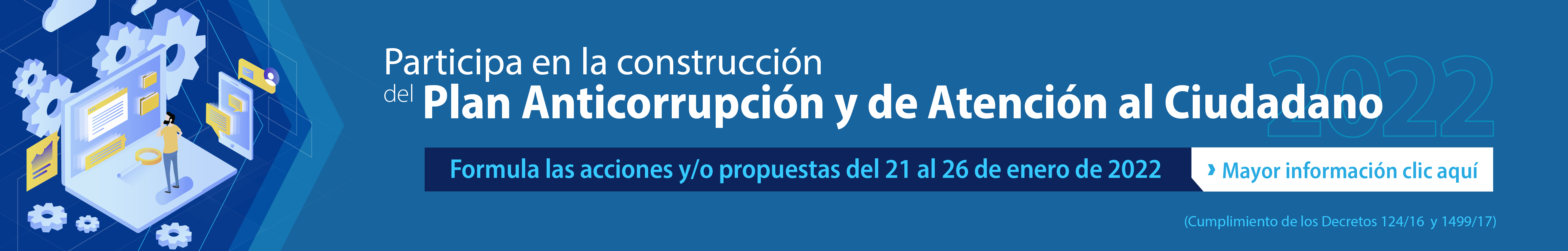 Construcción Plan Anticorrupción y de Atención al Ciudadano 2022