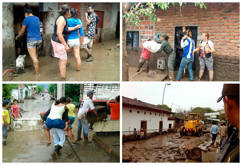 Dos mil habitantes de cinco barrios del municipio de Rivera, Huila, fueron evacuados preventivamente de sus hogares.