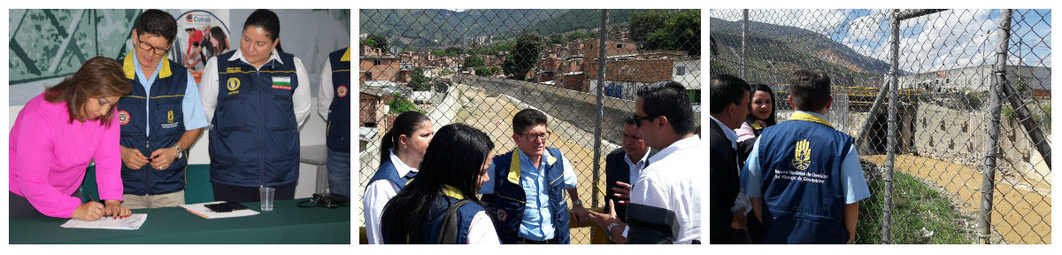 Director de la UNGRD, entregó obra de mitigación en la quebrada “La García” en Bello, Antioquia.