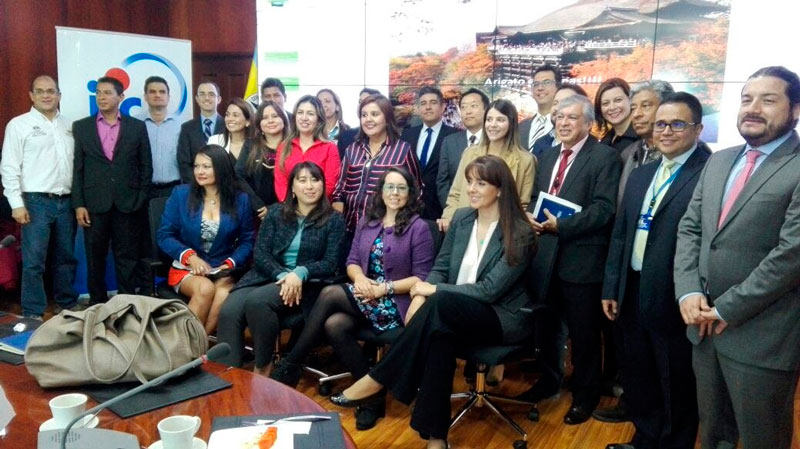 Participación de entidades colombianas en Japón, base fundamental para el desarrollo de los objetivos del proyecto.