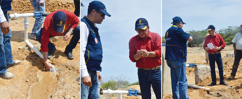 UNGRD onstruyendo dos pozos de agua que serán entregados en el mes de noviembre a la comunidad Flor de la Guajira.