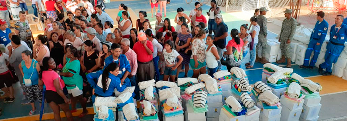 Entrega de Asistencia Humanitaria a las familias afectadas por lluvias en Guaviare.