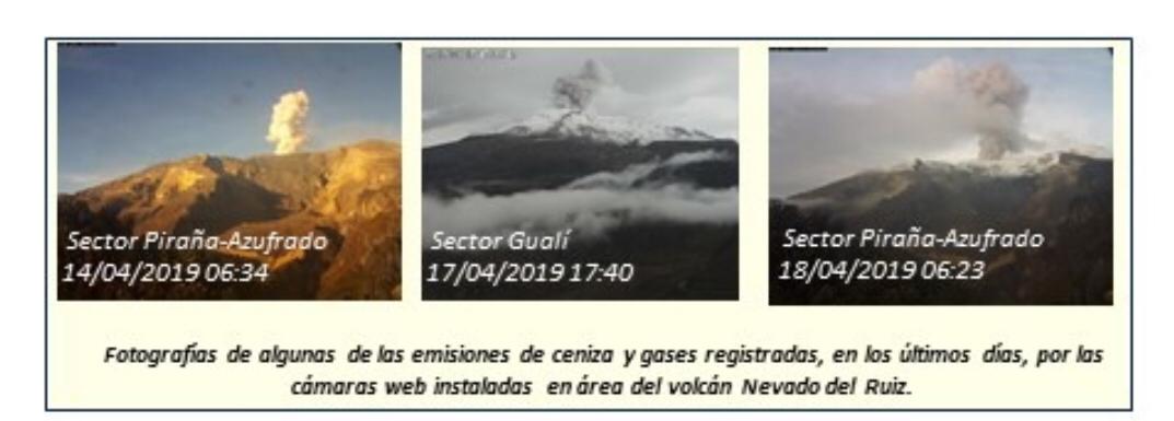 Actividad del Volcán Nevado del Ruíz se mantiene en alerta amarilla o nivel tres.