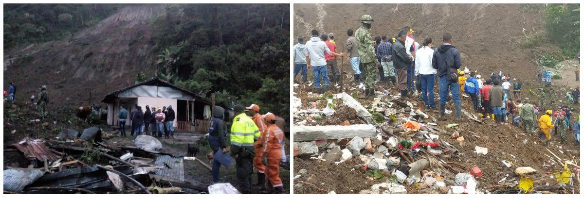 Sistema Nacional de Gestión del Riesgo atiende emergencia en Rosas, Cauca, por cuenta de un deslizamiento
