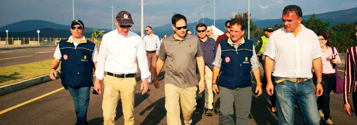 Congresistas estadounidenses visitan frontera colombo venezolana.