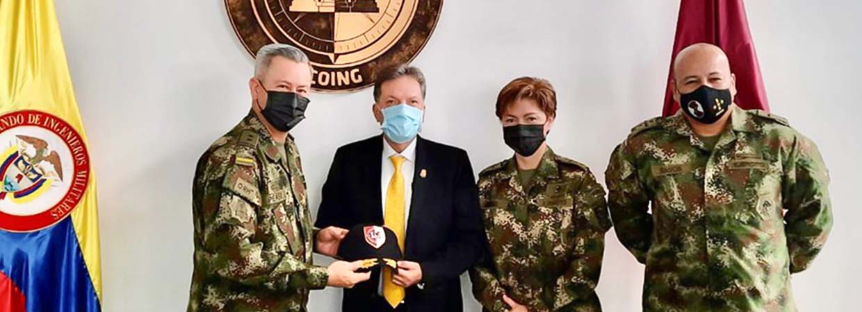 Director UNGRD se reúne con nuevo Comandante de Ingenieros del Ejército Nacional.