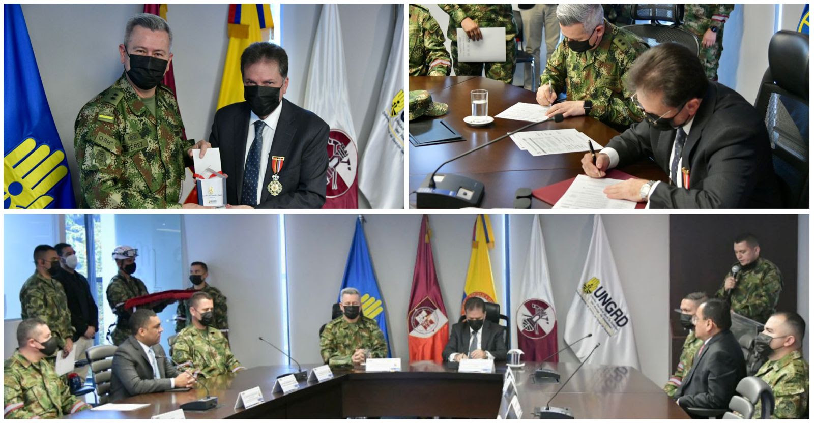 UNGRD y Ejército Nacional establecen protocolos para los procesos de respuesta en emergencias