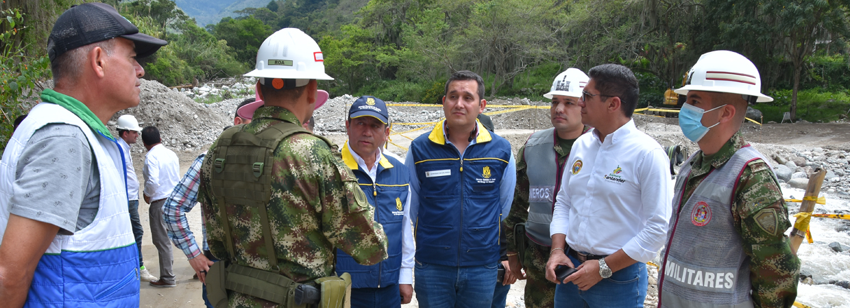 Viabilidad puente militar vereda La Playa en Bucaramanga