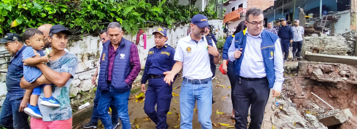 Director general UNGRD, Olmedo López, verificó emergencia por inundación en Puerto Triunfo, Antioquia