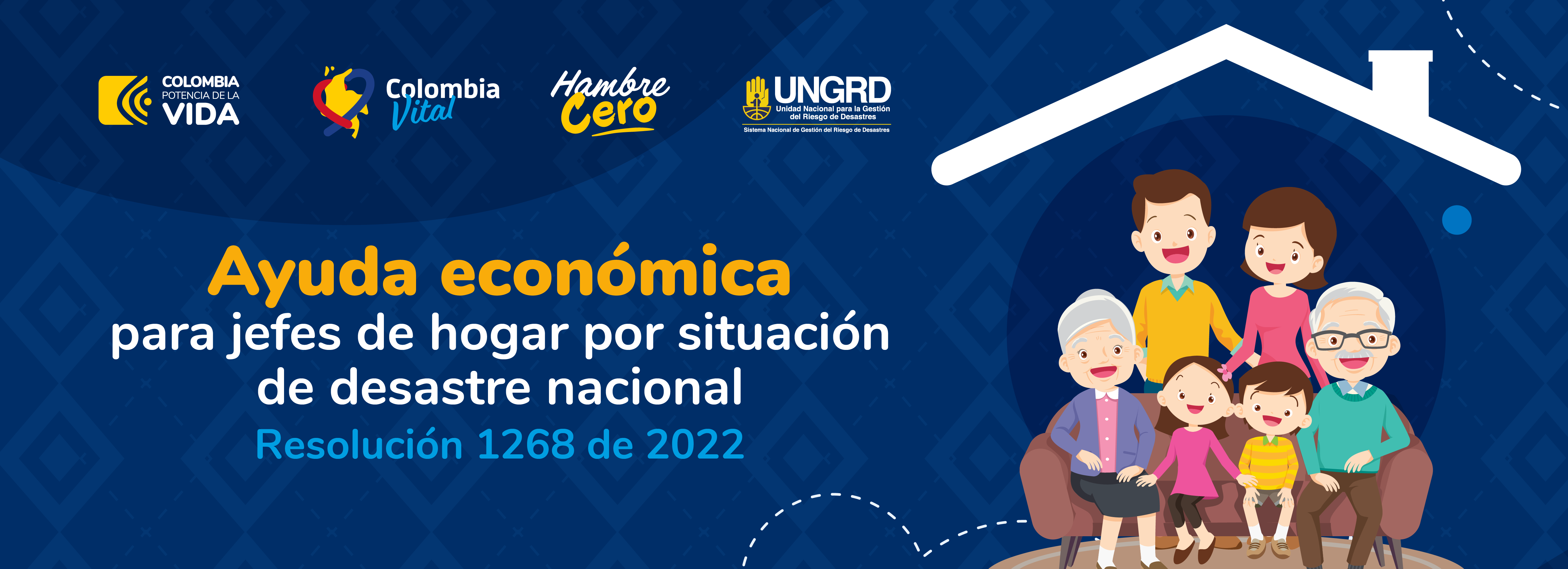 Ayuda económica para Jefes de hogar por situación de desastre nacional