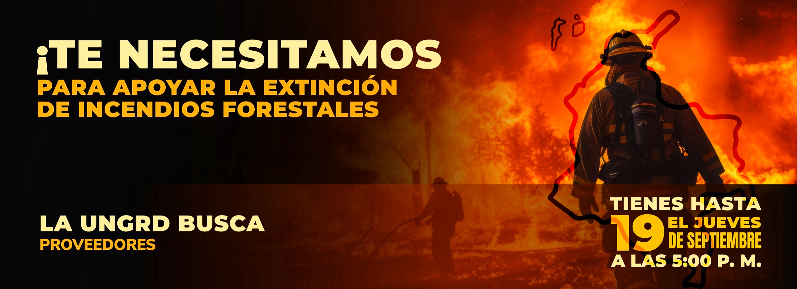 Convocatoria proveedores extinción de incendios