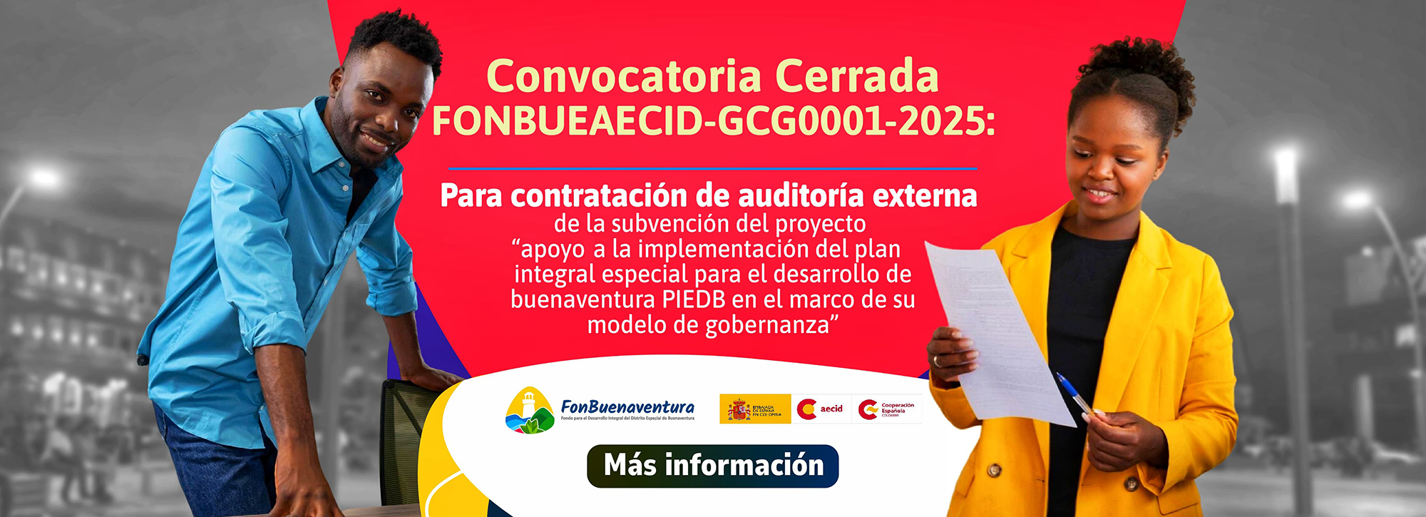 Convocatoria cerrada FONBUEAECID-GCG0001-2025