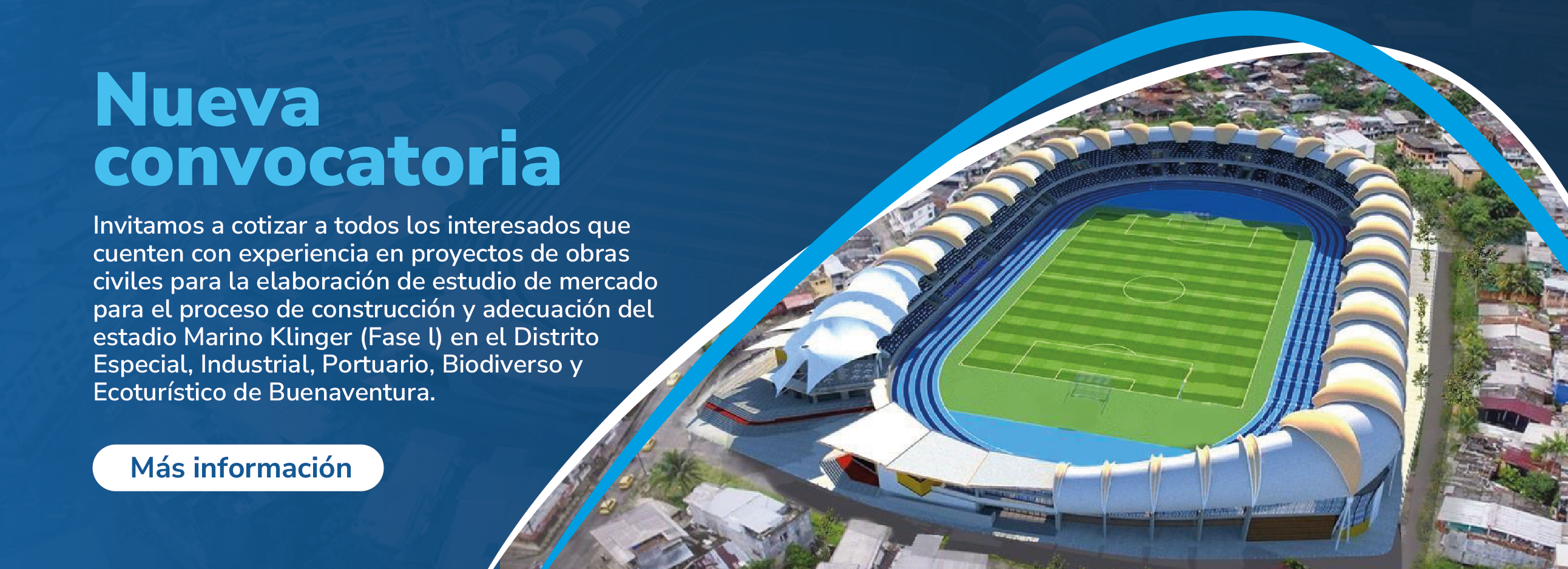 Convocatoria construcción y adecuación estadio Marino Klinger