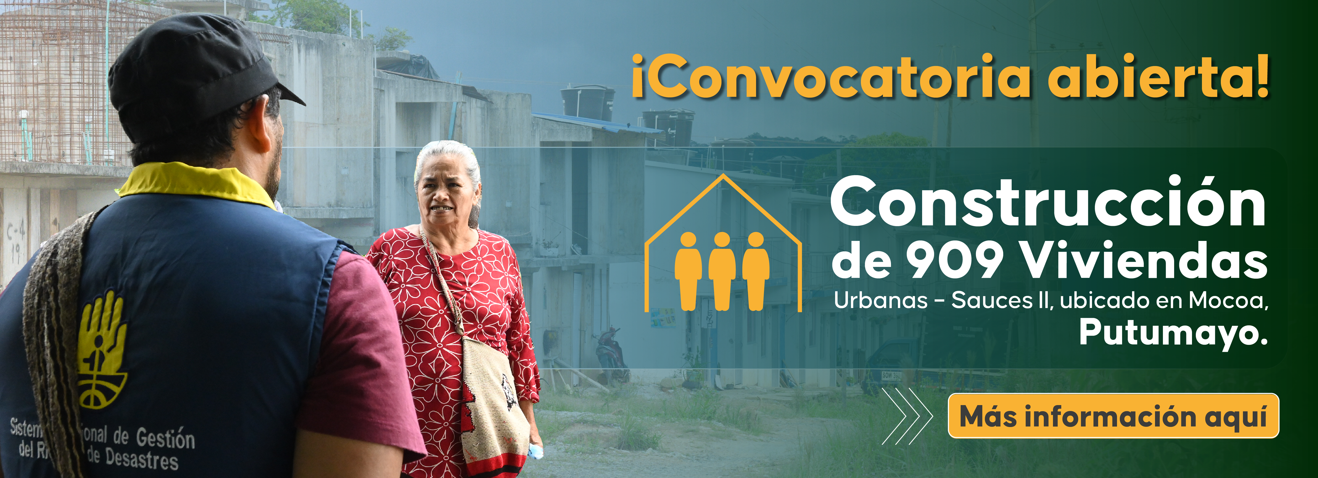 Convocatoria construcción de Viviendas Urbanas - Sauces II, Mocoa