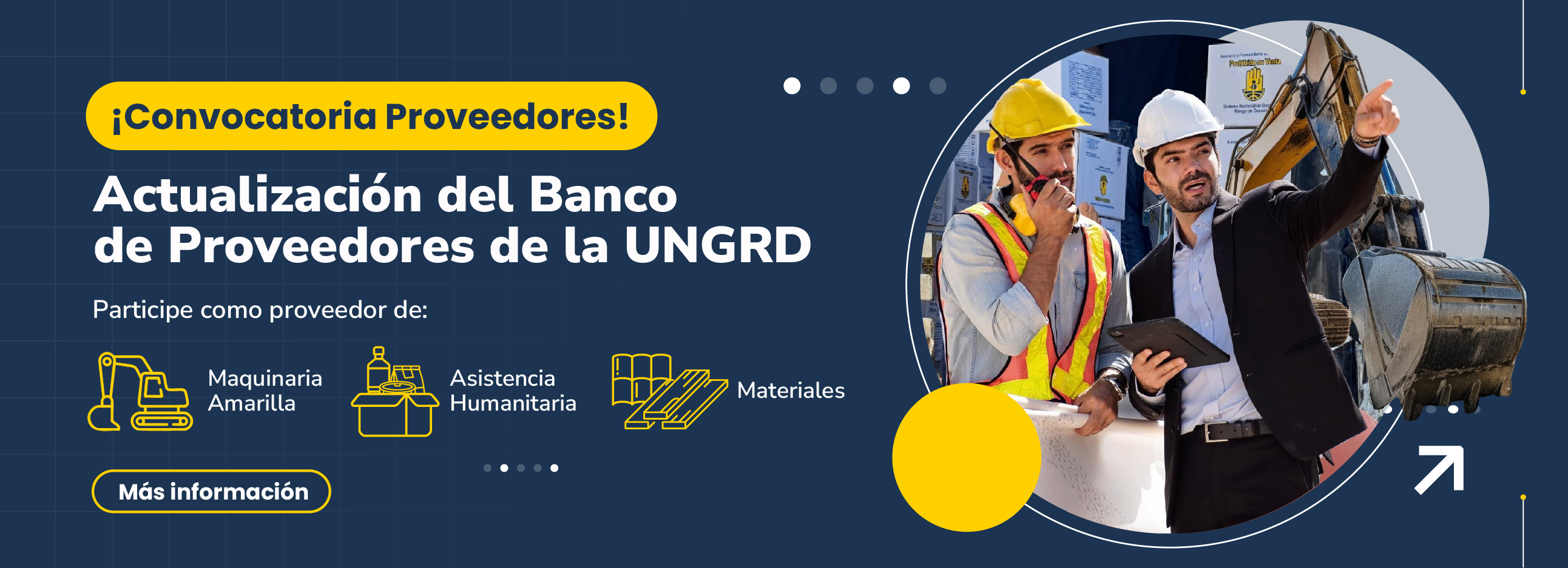 Convocatoria Banco de proveedores UNGRD