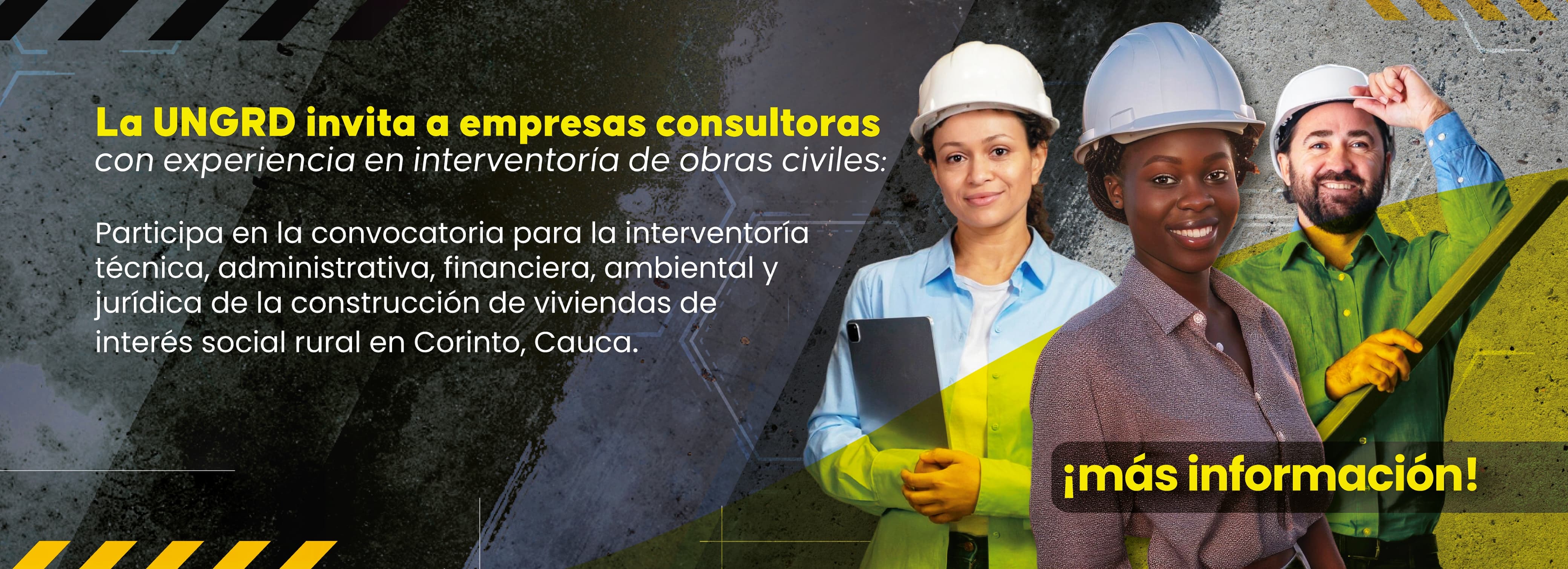 convocatoria empresas consultoras con experiencia en interventoría de obras civiles