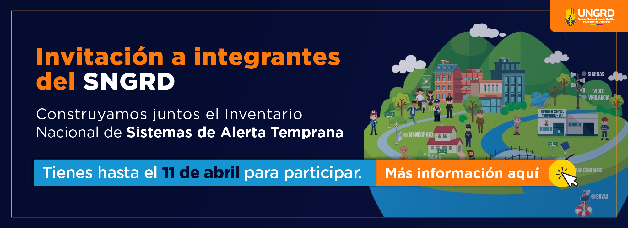 Actualización del inventario nacional de Sistemas de Alerta Temprana - SAT