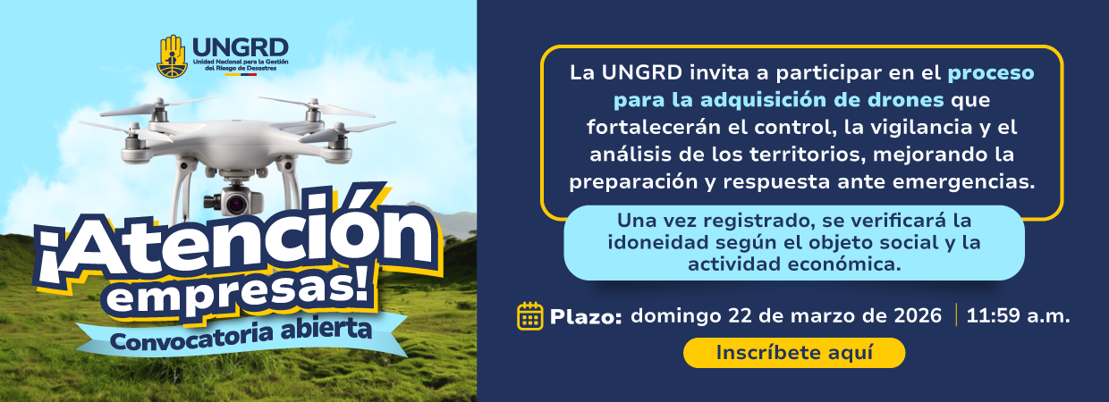 Convocatoria adquisición drones