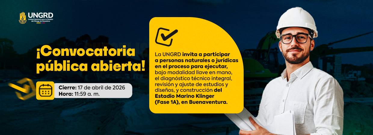 Convocatoria diagnóstico técnico integral Estadio Marino Klinger