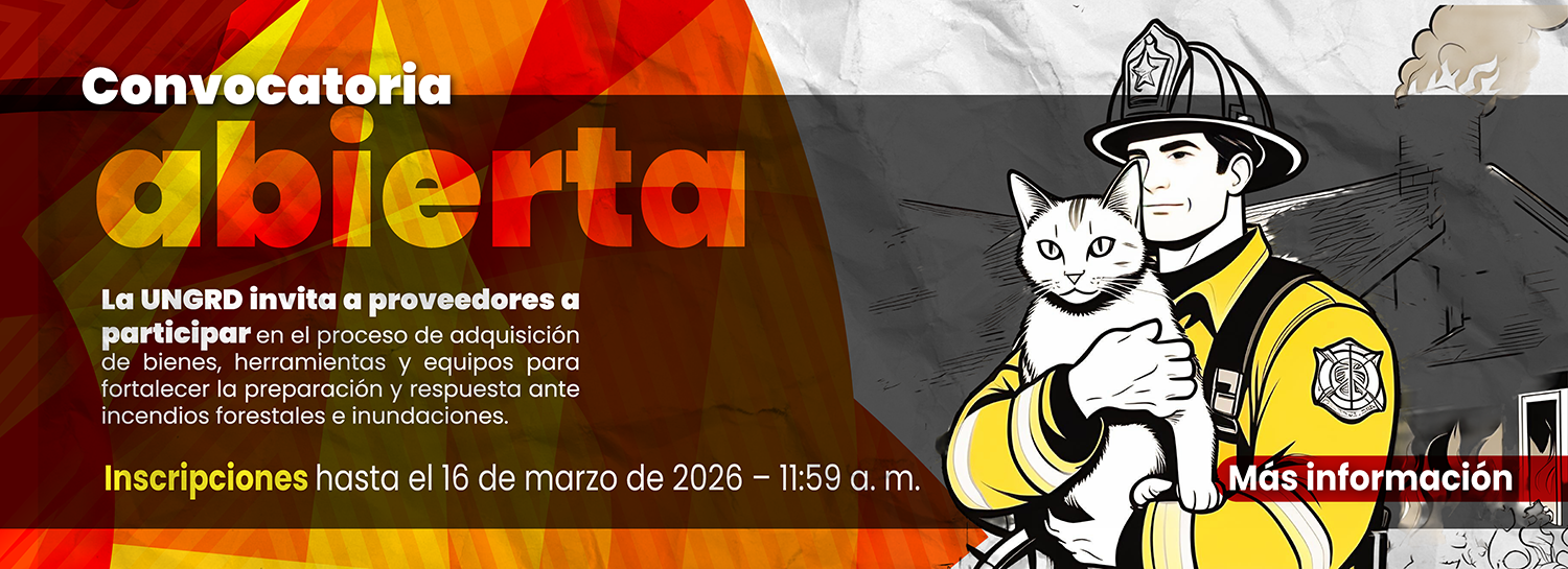 Convocatoria fortalecimiento de capacidades para la respuesta a emergencias