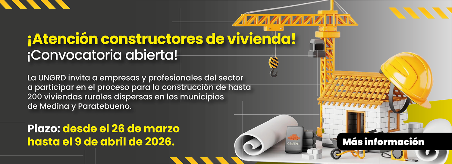 Convocatoria construcción viviendas rurales dispersas Medina y Paratebueno