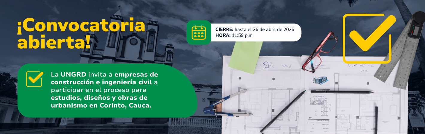 Convocatoria empresas de construcción e ingeniería civil a participar en el proceso para estudios, diseños y obras de urbanismo