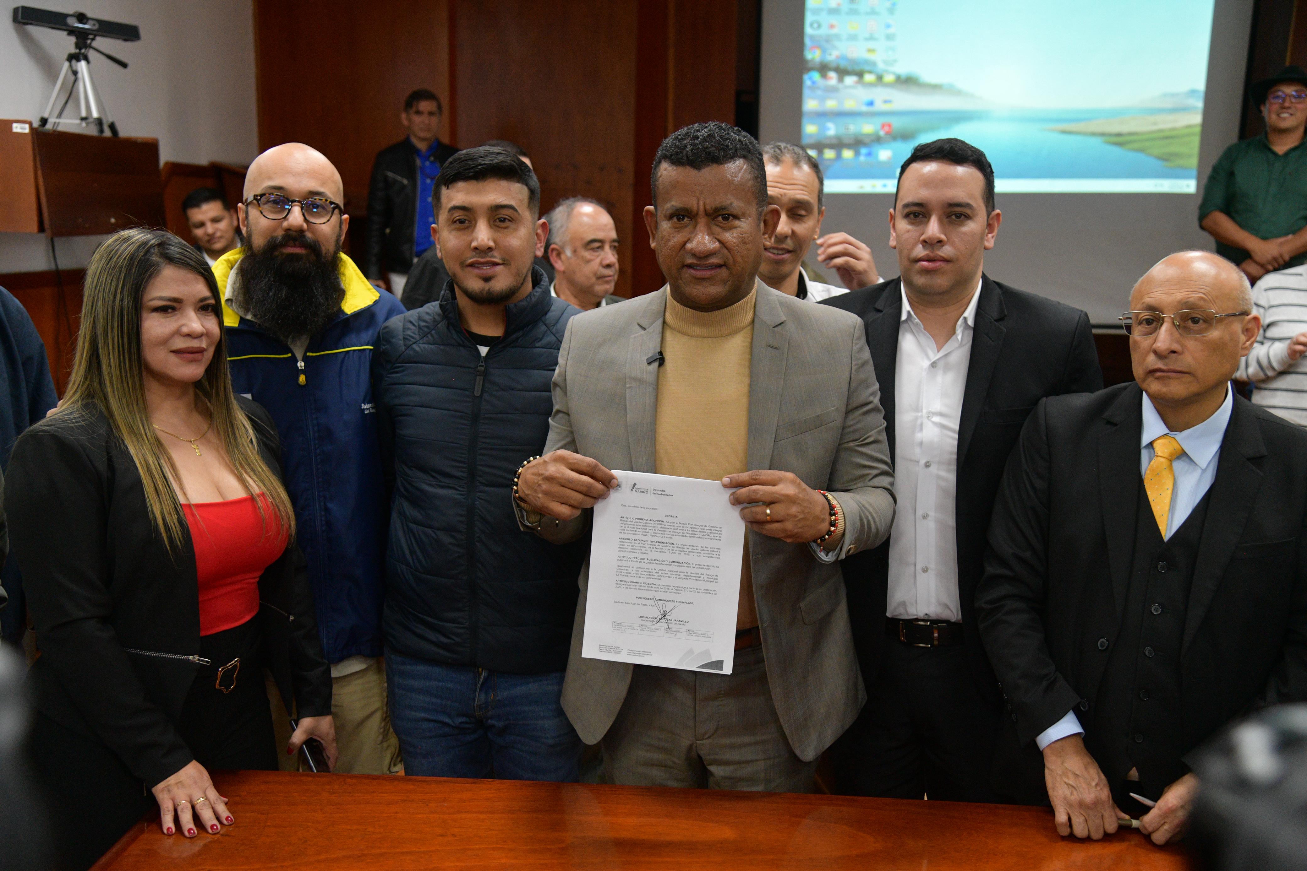 Nariño adopta por decreto el nuevo Plan Integral de Gestión del Riesgo del volcán Galeras