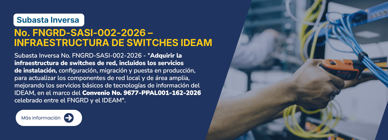Subasta inversa infraestructura de switches de red