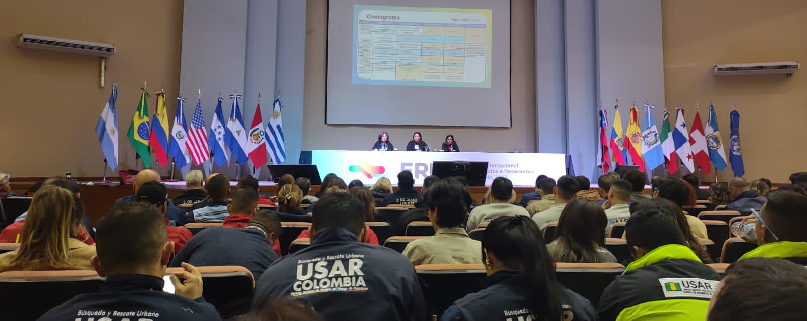 Grupo USAR COL-1 presente en ERE 2023 realizado en Argentina